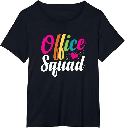 Vista 23 de Oficina escuadra administrativa asistente escuela secretario regalo camiseta Negro
