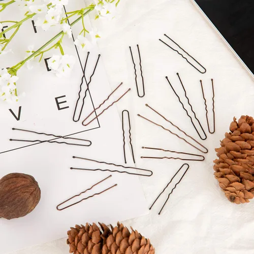 Vista 3 de AIEX Juego de 200 horquillas para el pelo en forma de U, pinzas para el cabello para mujeres y niñas y peluquería con caja de almacenamiento
