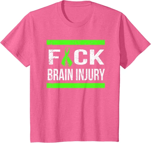 Vista 60 de Apoyo Daño cerebral Concienciación T Shirt, mujer L, Asphalt Negro