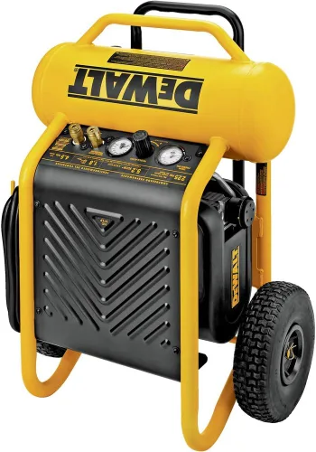 Vista 5 de DEWALT Compresor de aire, 225-PSI máximo, transporte de mano con ruedas, 4-1/2 galones (D55146)