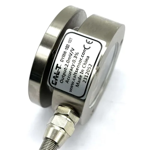 Vista 8 de medida instantánea φ25 de la fuerza de impacto del sensor plano de la célula de carga de la caja de membrana 220.5 lbs