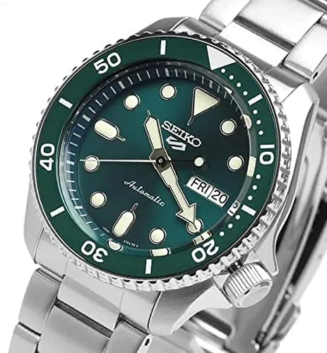 Vista 4 de Seiko 5 Sports Automatic SRPD61K1 Reloj de acero para hombre plateado Automático