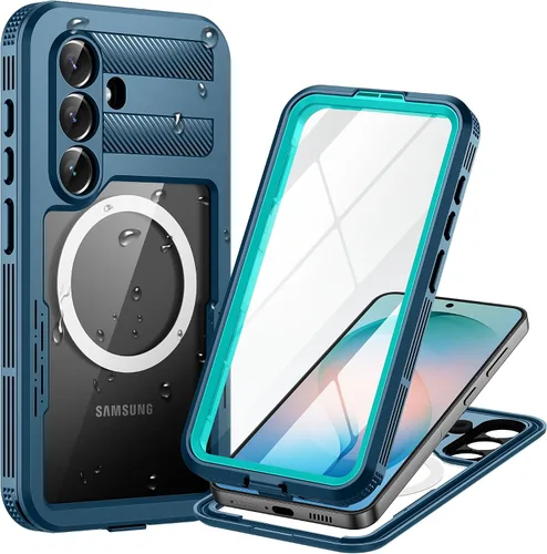Vista 15 de Lanhiem Funda para teléfono Galaxy Note 9, IP68, impermeable, a prueba de polvo, a prueba de golpes, con protector de pantalla integrado, cubierta