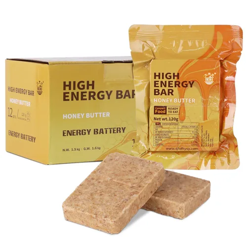 Vista 10 de Barras de alimentos de emergencia - Hardtack de caramelo y canela, MRE Meals Military 2025, larga vida útil, barras de ración de comidas