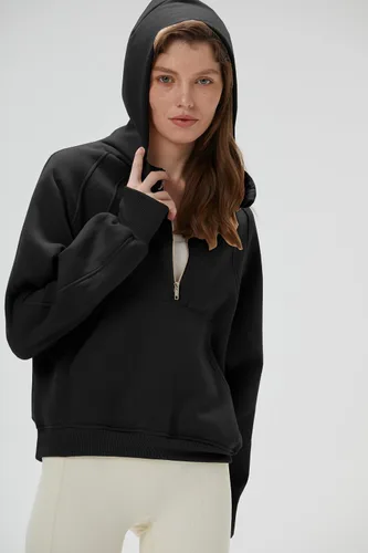 Vista 4 de TIMOCHALA Womens Oversized Sweatshirts Hoodies Half Zip Pullover Fall Fashion Outfits 2023 Y2k Clothes