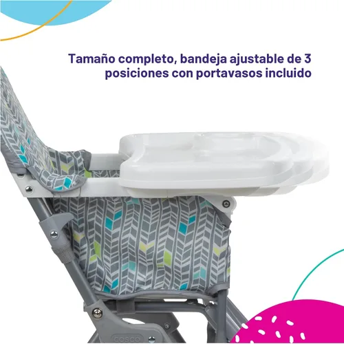 Vista 7 de Cosco Silla alta simple plegable para bebé, Silla alta plegable simple, diseño conveniente, ligero y compacto, Comet