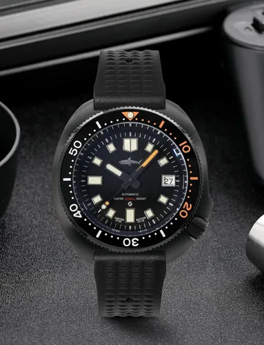 Vista 9 de TACTICAL FROG Heimdallr - Reloj automático de acero inoxidable para hombre de 1.732 in, reloj de buceo con movimiento de cristal de zafiro