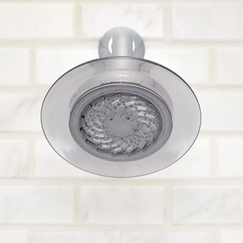 Vista 3 de Alcachofa Speakman S-4000 de 5.5 pulgadas RainCan de 2.5 GPM, S-4002-E2 Gris ahumado