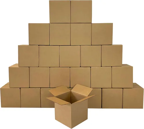 Vista 12 de Cajas de embalaje corrugadas para correo y envío - paquete de 25 (6 x 4 x 4 pulgadas / paquete de 25)