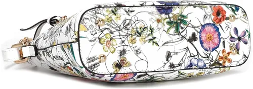 Vista 3 de La Terre Fashion - Bolso bandolera con zíper frontal y bolsillo funcional, ligero y suave de piel vegana, tamaño mediano