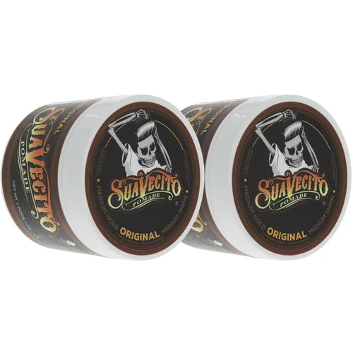 Vista 8 de Suavecito Pomade Original Hold For Men 4 oz, 1 paquete – Gel de cabello sin escamas de brillo medio como cera a base de agua – Fácil de lavar – Se