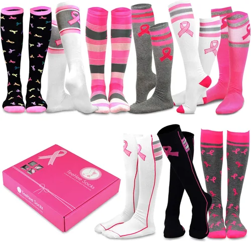 Vista 8 de Calcetines para mujer, diseño de Navidad, San Valentín, San Valentín, San Valentín, Halloween, 9 pares Rodilla alta 9pair_americana