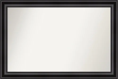 Vista 623 de Amanti Art Espejo personalizado, espejo de baño negro puente, espejo de pared o espejo de tocador de baño sobre el fregadero (26 x 26 pulgadas)