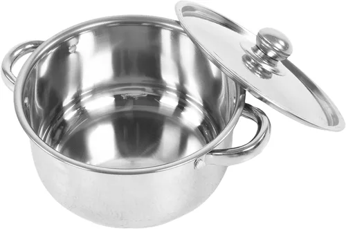 Vista 6 de Tnfeeon 6Pcs Stainless Steel Cookware Set, Cookware Sets Skillet Sauce Pot Kitchen Induction Stockpot Includes Frying Pan, Saucepan, for Home