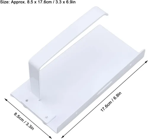 Vista 5 de Portarrollos de papel higiénico, soporte de papel higiénico de baño, soporte de papel higiénico de montaje en pared con estante, estante de acero