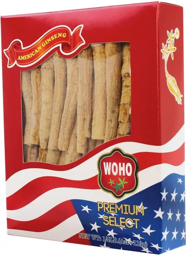 Vista 2 de WOHO American Gnseng #102.4 Caja larga mediana de 4 onzas