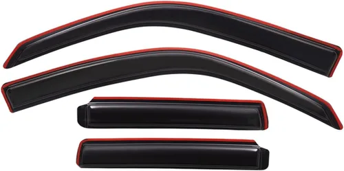 Vista 3 de Lightronic Viseras de Ventana de Ventilación Automática Extra Duraderas con Clip en Canal, Compatible con Jeep Patriot 2007-2017, Protección UV