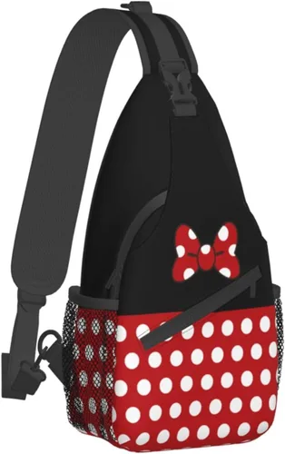 Vista 2 de Red Spider Pecho Sling Bag Casual Para Mujeres y Hombres Crossbody Sling Mochila Bandolera Bolsa De Hombro Para Viajes Senderismo Gimnasio