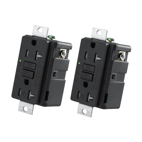 Vista 9 de Generador de 20 amperios GFCI Outlet 125V, estándar UL 2018, interruptor de circuito de falla de tierra de grado industrial de autocomprobación