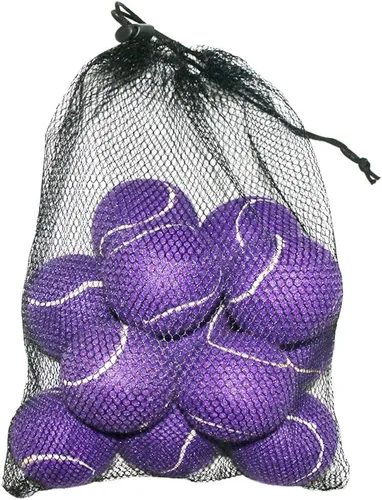 Vista 19 de URBEST Pelota de tenis, 12 paquetes de pelotas de tenis de entrenamiento, pelotas de práctica para jugadores novatos, pelotas de juego para perros