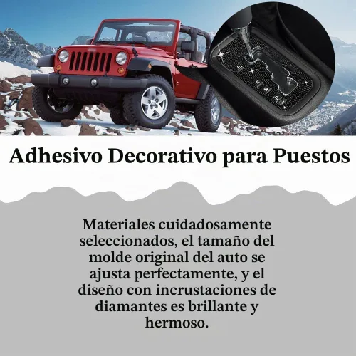 Vista 4 de HAOBO Bling Cubierta del Marco de la Caja de Cambios Adhesivo Decorativo, Cubierta del Panel de Cambios, Adhesivo Decorativo del Panel de Cambios