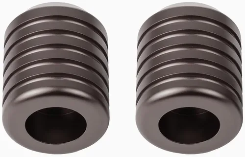 Vista 18 de Advanblack ProTek - Deslizadores de barra de choque Harley mecanizada de 1.25 pulgadas, rueda decorativa giratoria para protector de motor delantero