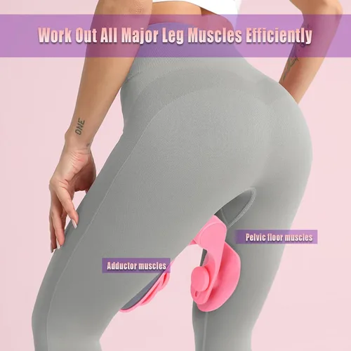 Vista 2 de Entrenador pélvico para mujeres y hombres – Ejercitador de cadera con resistencia de resorte ajustable, ejercitador Kegel tonificador para tu muslo
