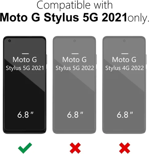 Vista 2 de oakxco para Motorola Moto G Stylus 5g 2021 Funda de teléfono de silicona líquida, delgada y suave, de goma de caucho, TPU, cubierta simple y lisa