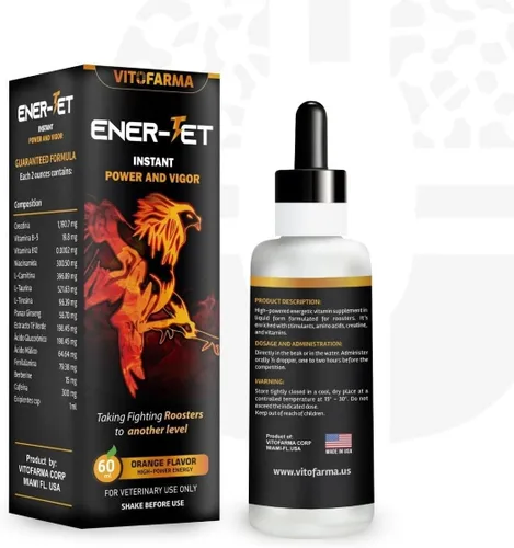 Vista 2 de Ener-Jet Impulsor de Energía para Gallo Natural Multivitamínico - Líquido 60 ml