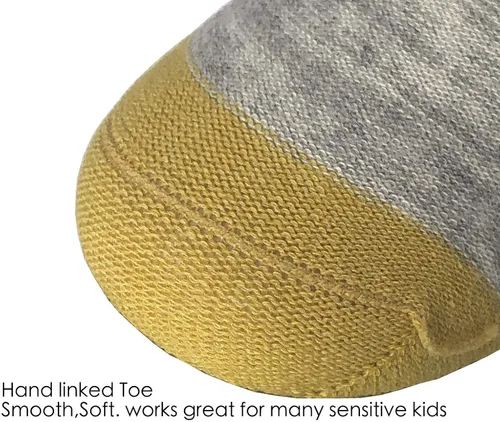 Vista 3 de Hzcojulo Calcetines unisex de algodón suave para niños pequeños, talla 1-15 años, 10 pares
