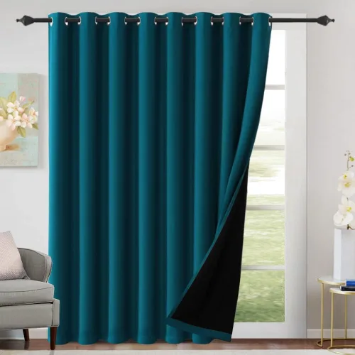 Vista 40 de H.VERSAILTEX Cortinas 100% de opacidad con aislamiento térmico, cortinas opacas completas para sala de estar, cortinas de ventana de eficiencia