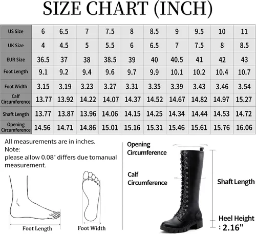 Vista 4 de Vepose Botas altas de combate con plataforma de encaje 953 para mujer con tacón grueso y cómodo