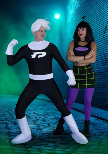 Vista 2 de Disfraz de Mujer Samantha Manson de Danny Phantom Multicolor