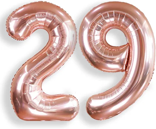 Vista 21 de AULE Globos grandes de 40 pulgadas con números 0 azules, globos grandes de números de aluminio, decoraciones de fiesta de cumpleaños de helio