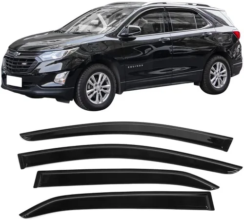 Vista 12 de Deflectores de ventana compatibles con Chevrolet Equinox 2005-2009 protector de deflector de ventana para ventana de sol y lluvia