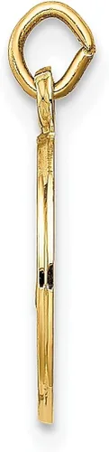 Vista 2 de Collar con dije de oro amarillo de 14 quilates Caridad Del Cobre joyería fina religiosa para mujeres regalos para ella Piedra Oro amarillo
