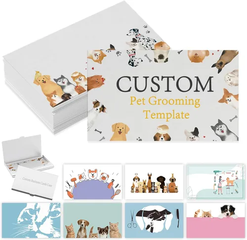 Vista 12 de Tarjetas de visita comerciales personalizadas con logotipo, personalizadas imprimibles de doble cara, tarjetas de visita personalizables 1000 500