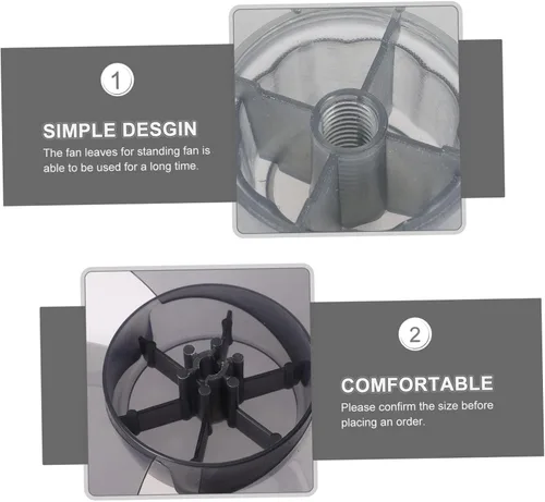 Vista 8 de Piezas de repuesto de ventilador de plástico para ventiladores de pie y mesa compatibles con modelos de ventiladores domésticos, material plástico