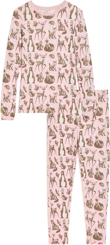 Vista 142 de KicKee Pants Conjunto de pijama de manga larga con estampado de piezas 90's Plaid