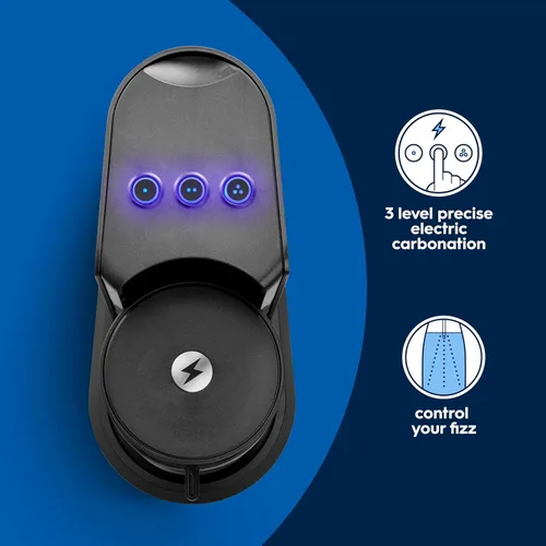 Vista 13 de SodaStream E-Duo - Máquina de agua con gas (negro) con 60 litros de CO2, 1 botella de carbonatación sin BPA y (1) botella de vidrio de 1 litro