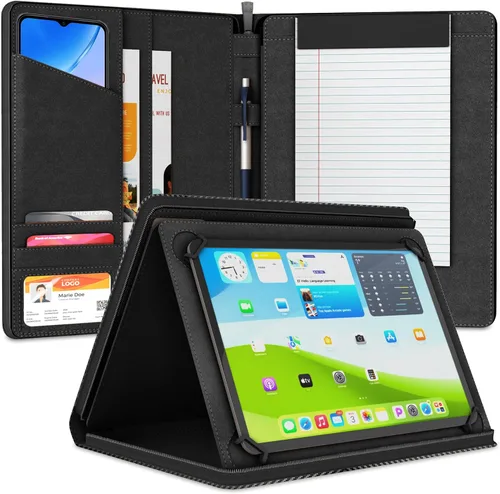 Vista 10 de Funda universal Padfolio – Organizador de tablet con soporte para bloc de notas – Compatible con iPad 10ª 11ª generación, iPad Pro 11, iPad 7 8 9