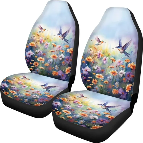 Vista 47 de Talayituse - Funda de asiento de coche con estampado de salpicaduras de pintura de la bandera americana, funda de asiento de cubo para vehículo, 4