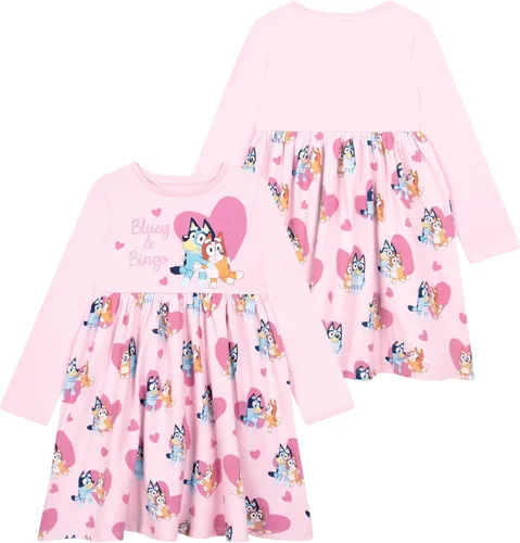 Vista 7 de Bluey Vestidos de invierno para niñas Vestido de bingo Manga larga