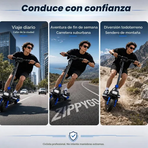 Vista 7 de Scooter eléctrico todoterreno RD2 para adultos, motores duales