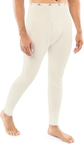 Vista 6 de Indera Pantalones largos de algodón pesado, ropa interior térmica para hombres en tallas altas naturales