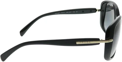 Vista 3 de Prada Conceptual PR 08OS 1AB5W1 - Gafas de sol cuadradas de plástico negro lente polarizada gradiente gris