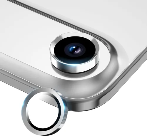 Vista 23 de Protector de lente de cámara para iPhone 17/16/16 Plus, Vidrio templado de metal Cubierta individual de lente de cámara [Anti-caída] Compatible