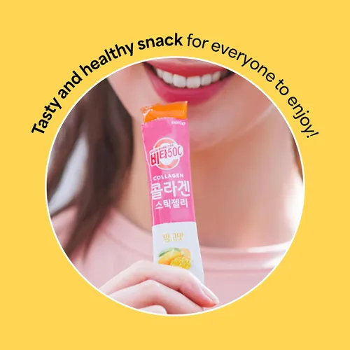 Vista 5 de KWANGDONG Vita500 Péptidos de Colágeno de Mango en Gelatina Coreana con Vitamina C Colágeno Marino para Cabello, Piel, Uñas, Belleza