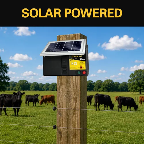 Vista 2 de Zareba ESP30M-Z Cargador eléctrico de baja impedancia solar de 30 millas