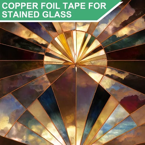 Vista 3 de LOVIMAG Cinta de cobre (0.2 pulgadas x 72 pies), paquete de 2 tiras